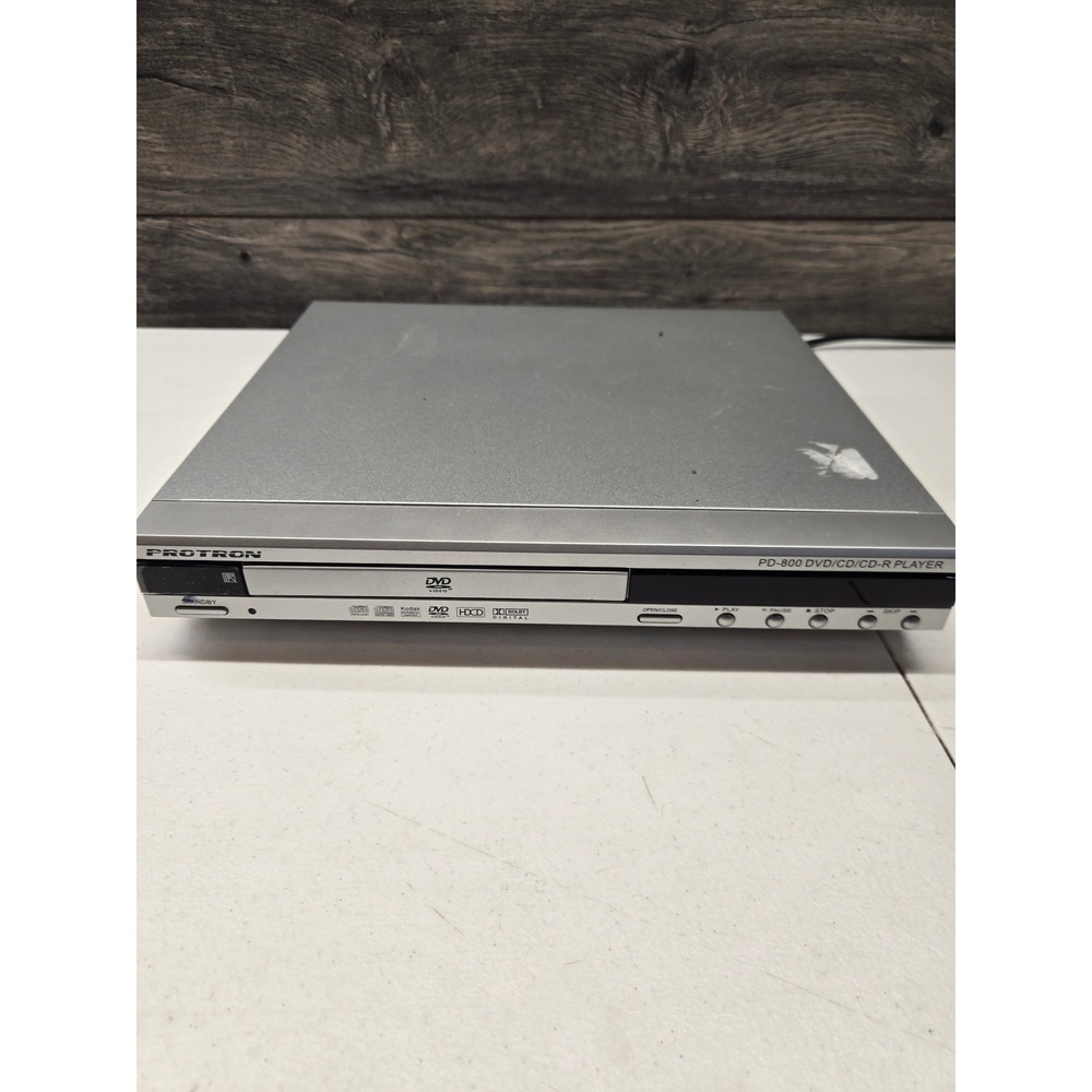 Protron PD-800 DVD CD CD-R Player Silver Home Media Component S-Video‎ Coaxial